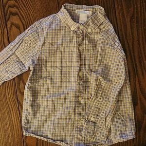 Janie and Jack 2t boy long sleeve button down dress shirt
